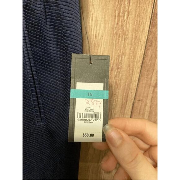 Crown & Ivy size 16 navy blue mini skirt NWT - Picture 5 of 8